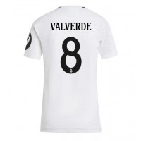 Dres Real Madrid Federico Valverde #8 Domáci pre Ženy 2024-25 Krátky Rukáv